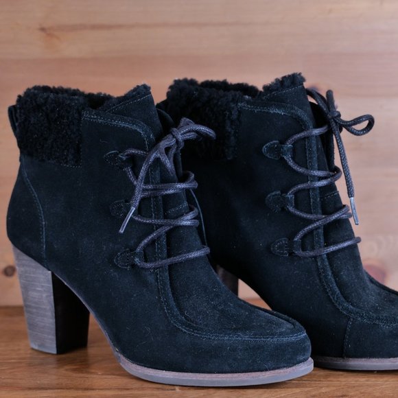 UGG Shoes - *HOST PICK* UGG Black Suede Boots 8 NEVER WORN!